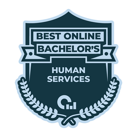 Best Online Bachelor's in Human Services Degree Badge from Online Schools Report